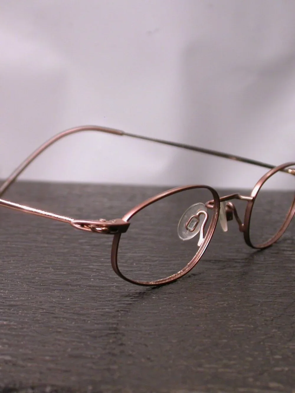 Organix Titanium Gold Bronze Eyeglasses Made in Japan
